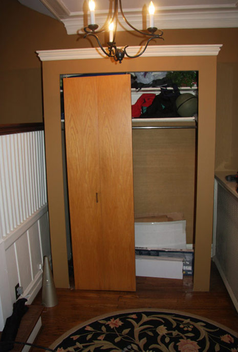 Coat Closet Re-hab « Edgewater Woodwork