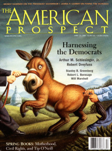 American-Prospect-Cover Illustration of Democratic Donkey